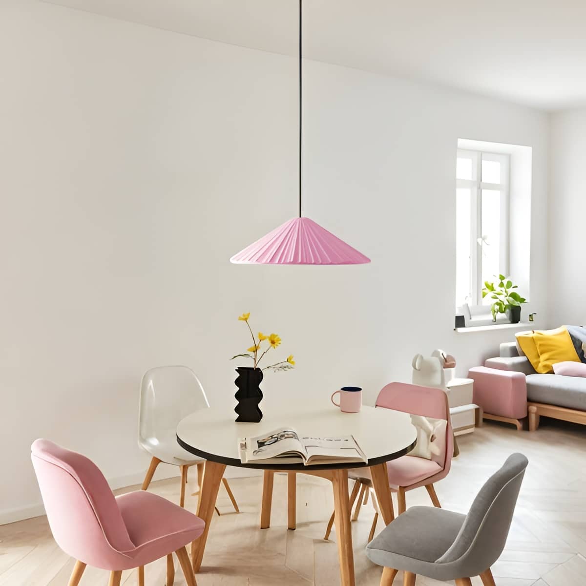 Decorative Resin Modern Dining Room Pendant Light with Cone Shade