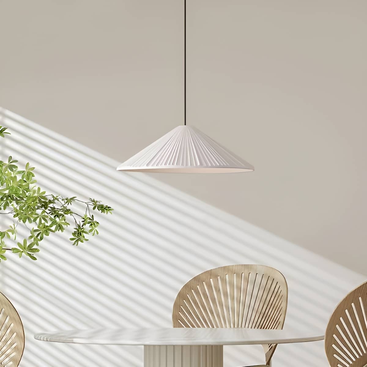 Decorative Resin Modern Dining Room Pendant Light with Cone Shade