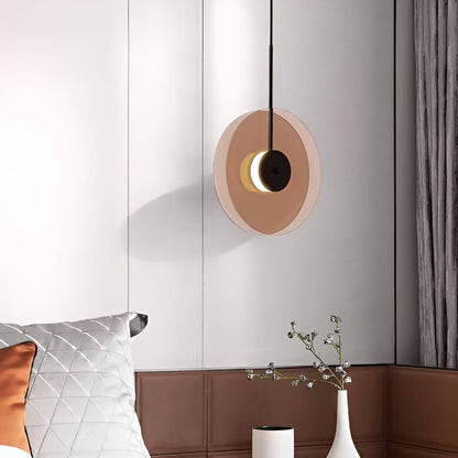 Double Disc LED Modern Glass Pendant Light