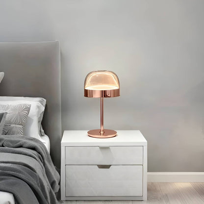 Equatore Modern LED Colored Glass Table Lamp for Bedroom