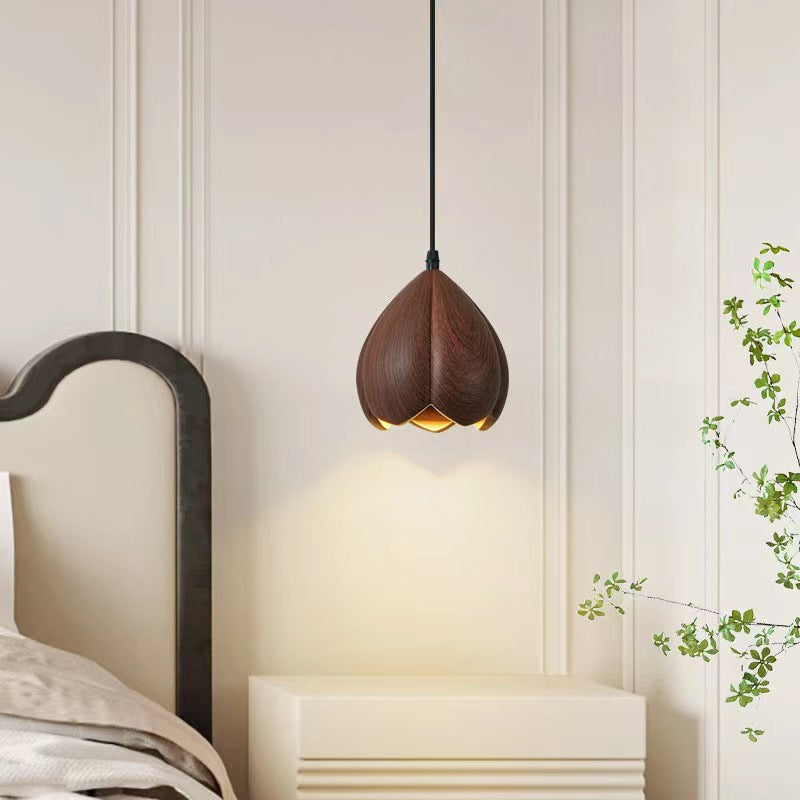 French Design Flower Bud Bedroom Pendant Light