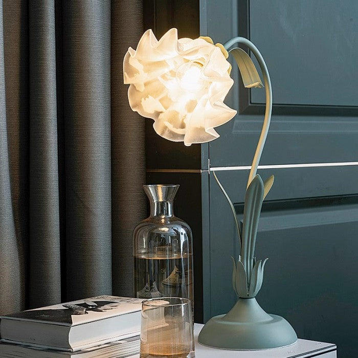 French Tiffany Flower Table Light