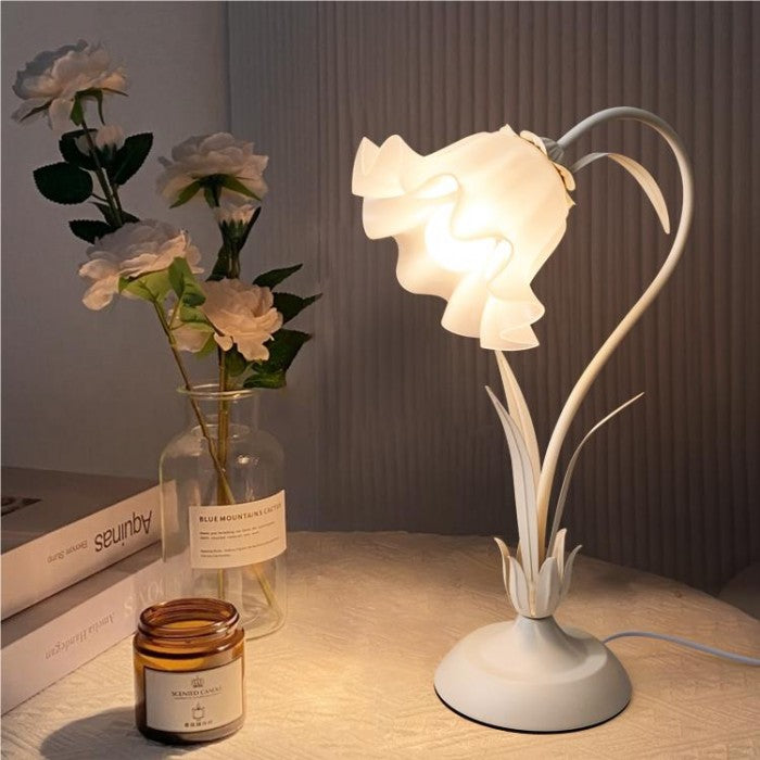 French Tiffany Flower Table Lamp