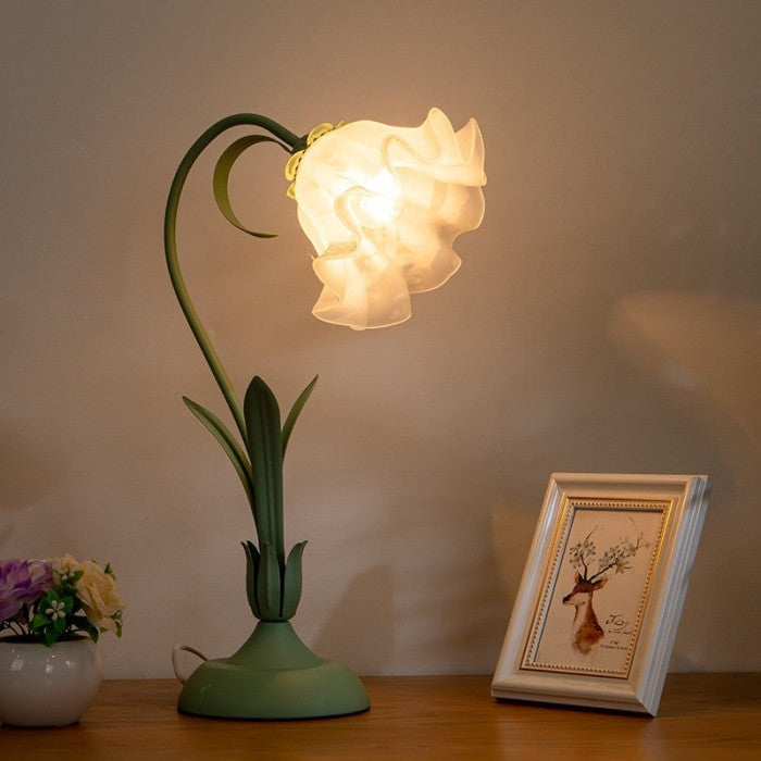 French Tiffany Flower Table Light