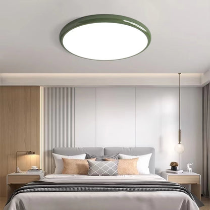 French Bauhaus Design Round Ceiling Light