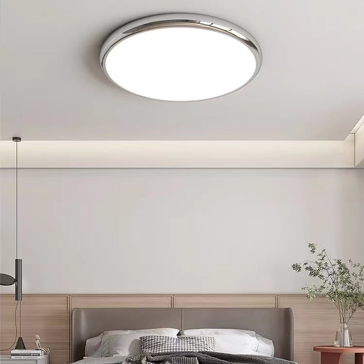 French Bauhaus Design Round Ceiling Light