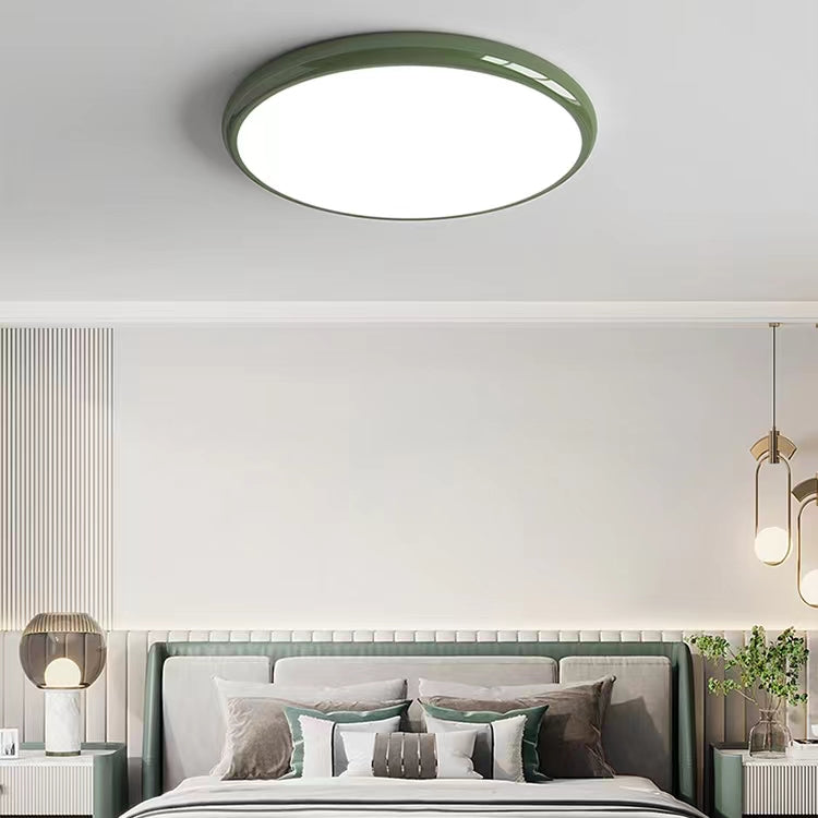 French Bauhaus Design Round Ceiling Light