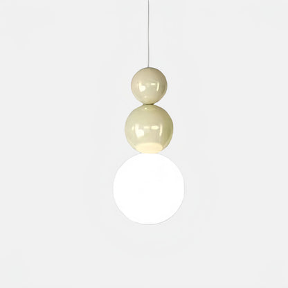 French Cream Multi Pearl Pendant Lamp