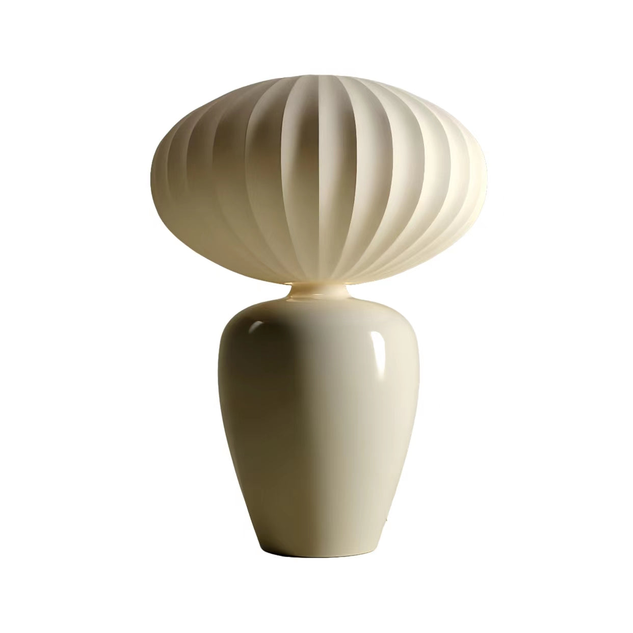 French Design Silk Ceramic Table Lamp