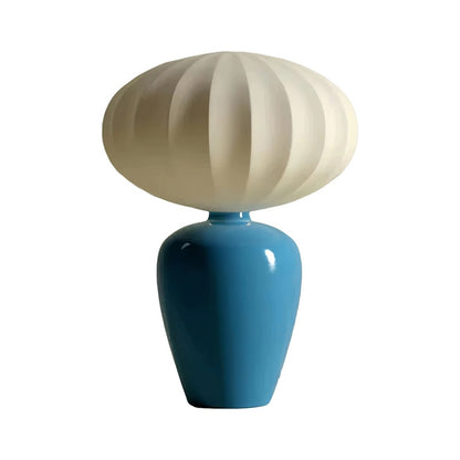 French Design Silk Ceramic Table Lamp