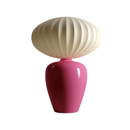 French Design Silk Ceramic Table Lamp