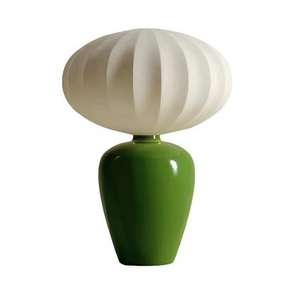 French Design Silk Ceramic Table Lamp