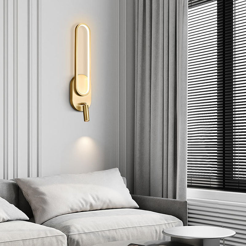 Nordic Style Minimalist Copper Wall Light