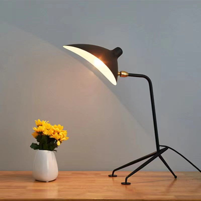 Industral Serge Mouille Metal Table Lamp