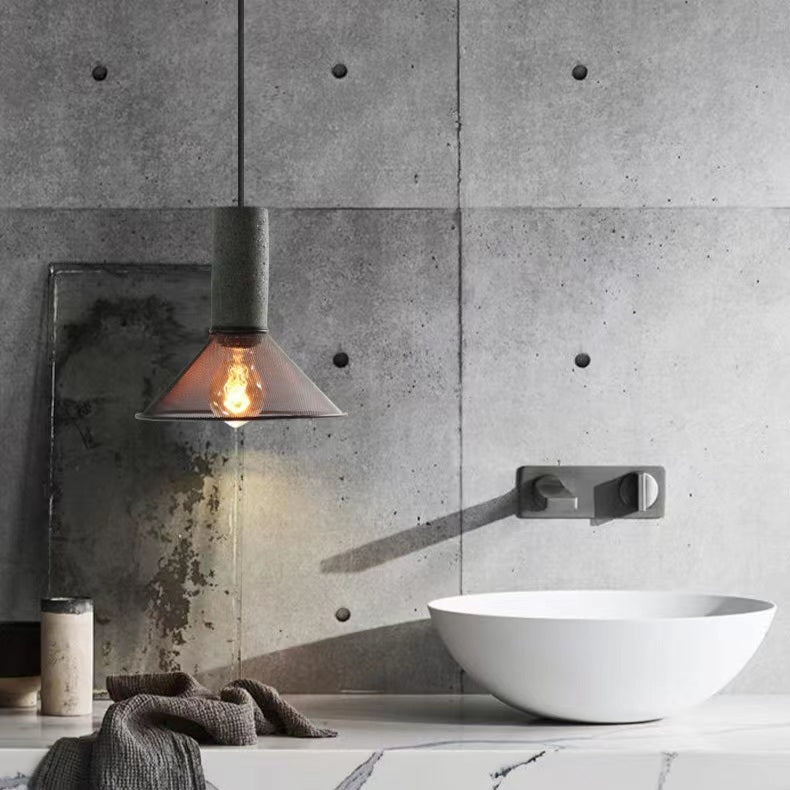 Industrial Style American Retro Cement Pendant Lamp