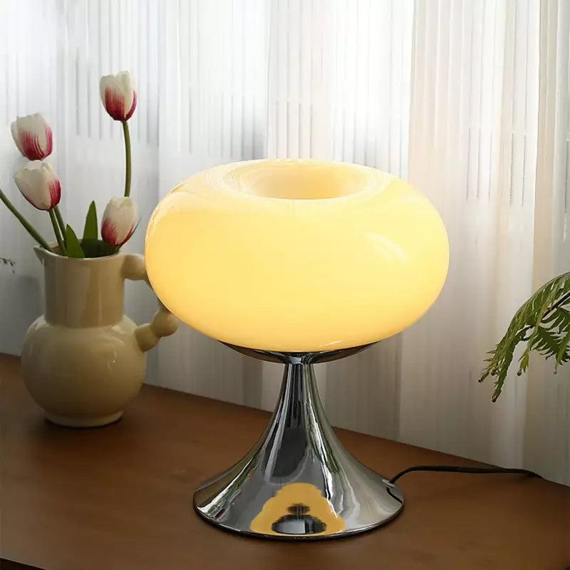 Italian Creative Bauhaus Donut Glass Table Lamp