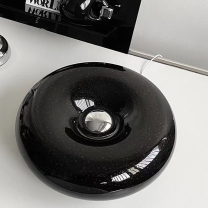Italian Decorative Bauhaus Donut Glass Table Lamp