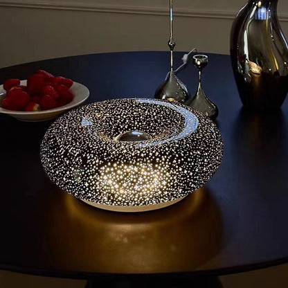 Italian Decorative Bauhaus Donut Glass Table Lamp