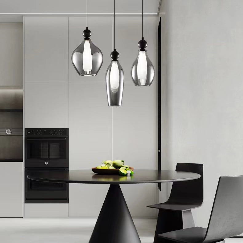 Italian Design Smoke Gray Pendant Lamp