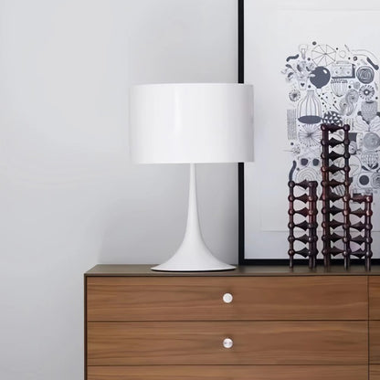 Italian Design Spun Metal Table Lamp