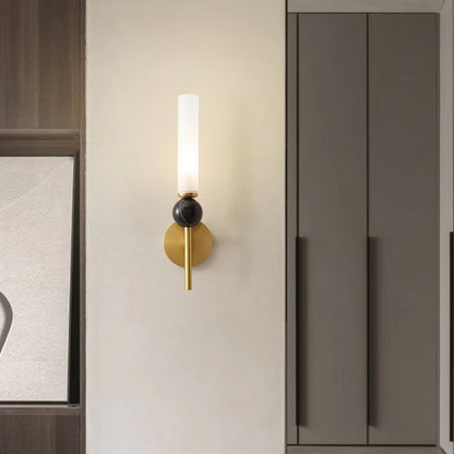 Italian Luxury Marble Brass Wall Lamp