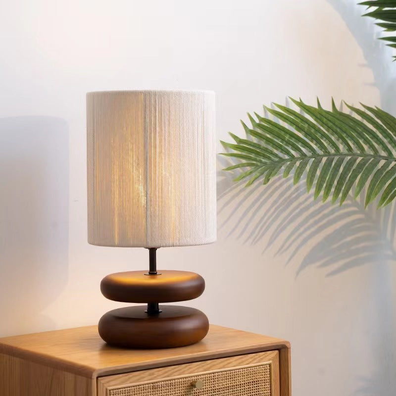 Japanese Style Retro Wooden Table Lamp