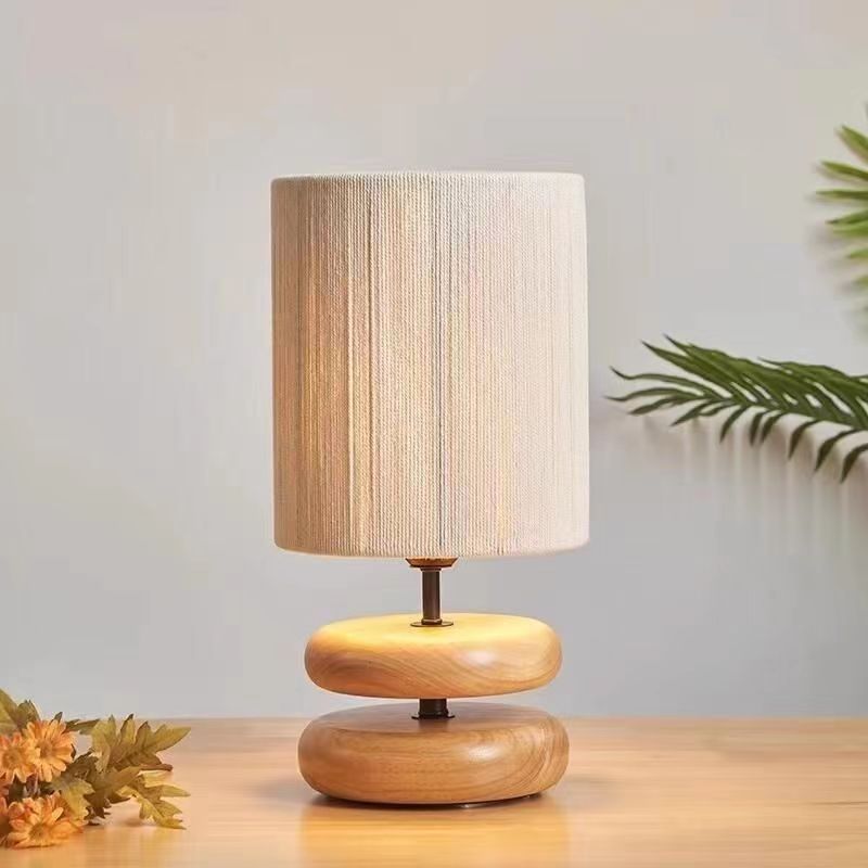 Japanese Style Retro Wooden Table Lamp