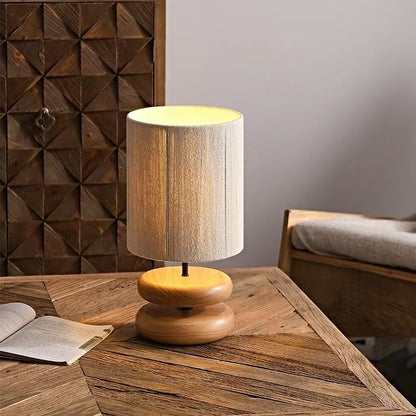 Japanese Style Retro Wooden Table Lamp