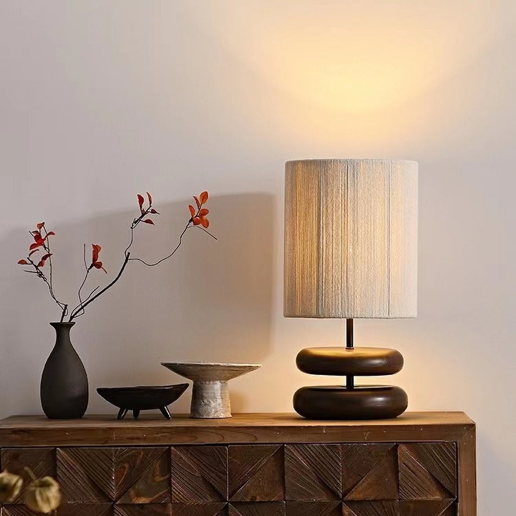 Japanese Style Retro Wooden Table Lamp