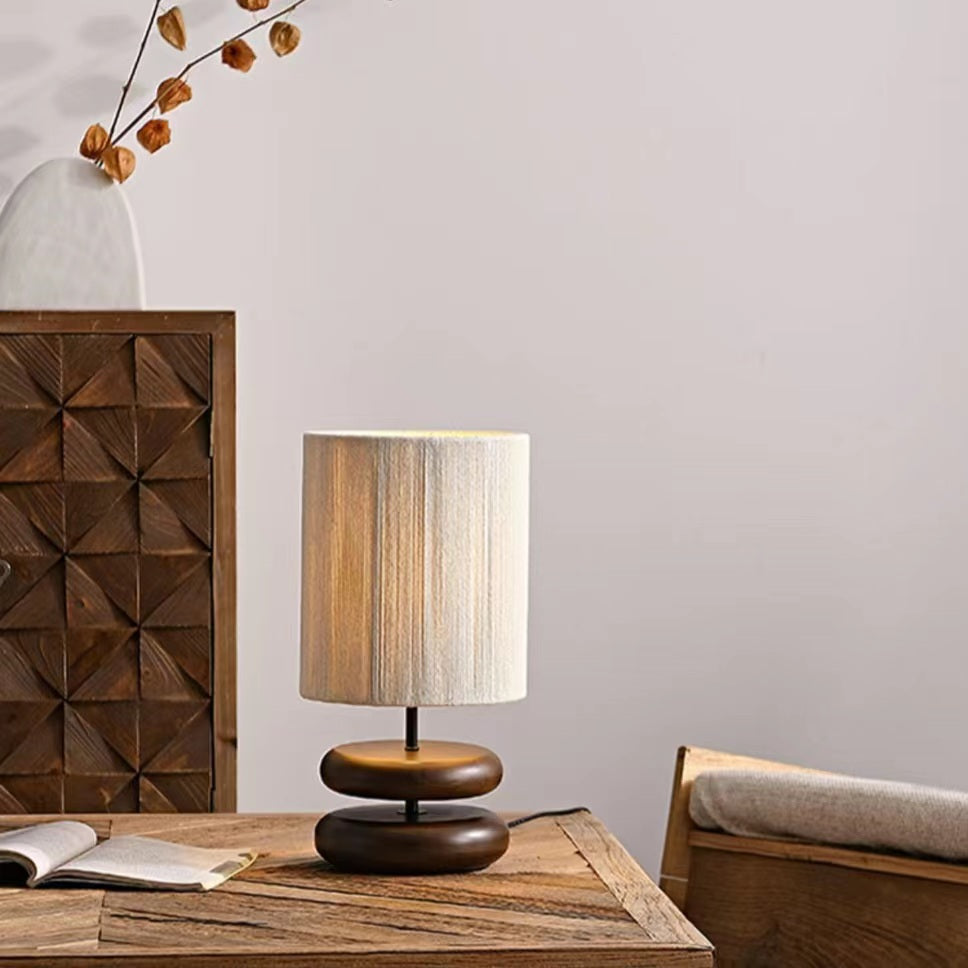 Japanese Style Retro Wooden Table Lamp