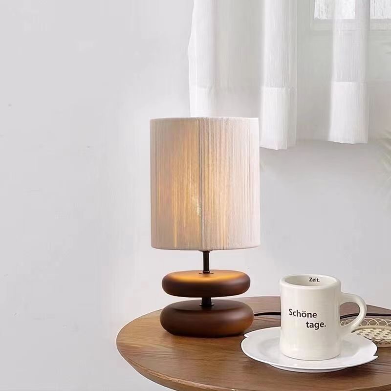 Japanese Style Retro Wooden Table Lamp