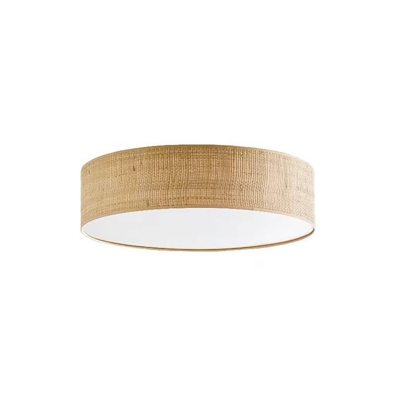 Plafonnier rond simple en bambou de style japonais