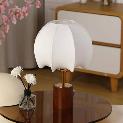 Japanese Lantern Wood Cloth Table Lamp