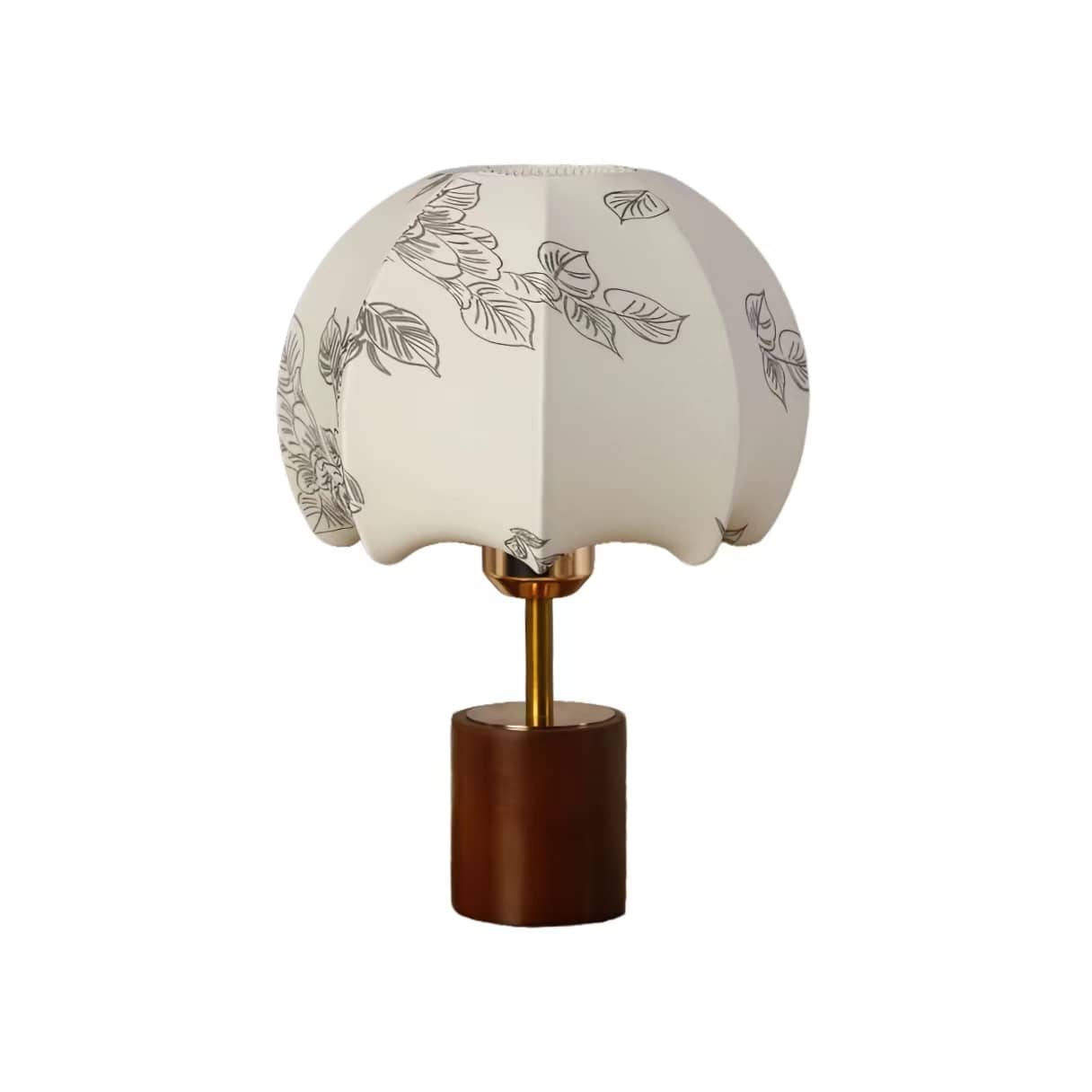 Japanese Lantern Wood Cloth Table Lamp