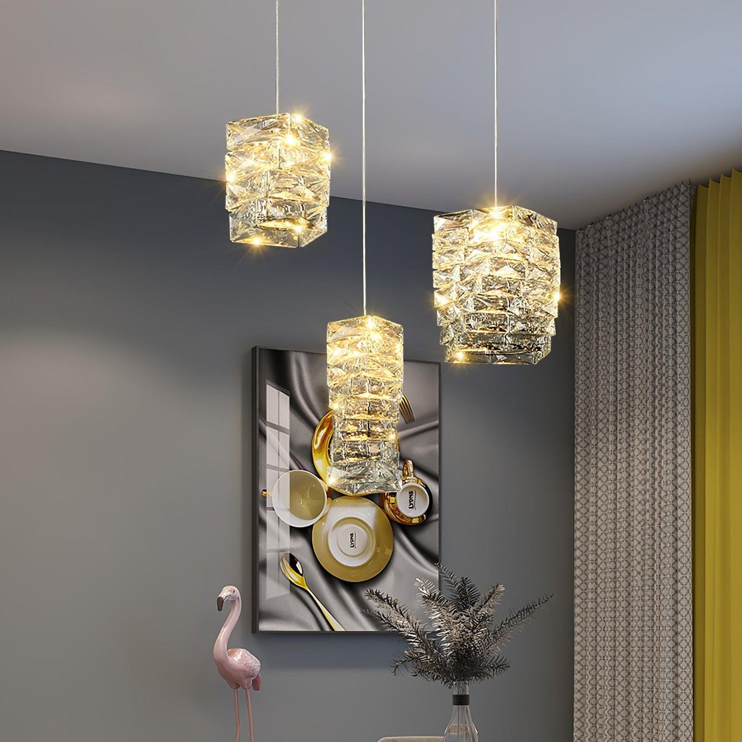 Irregular Leuchten Postmodern Crystal Pendant Lamp