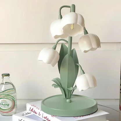 Lily Of The Valley Art Deco Table Lamp