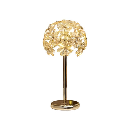 Luxury Dandelion Flower Crystal Table Lamp