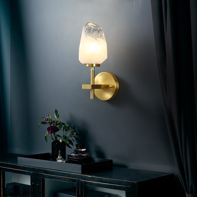 Luxury Glass Creative Copper Wall Lamp