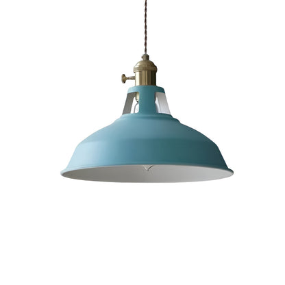 Macaron Color Metal Scandi Industrial Pendant Light for Dining Area