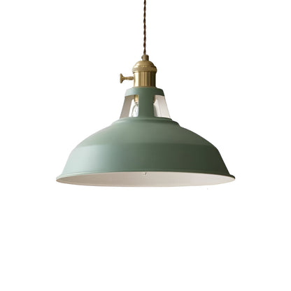 Macaron Color Metal Scandi Industrial Pendant Light for Dining Area