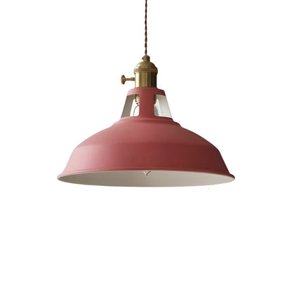 Macaron Color Metal Scandi Industrial Pendant Light for Dining Area