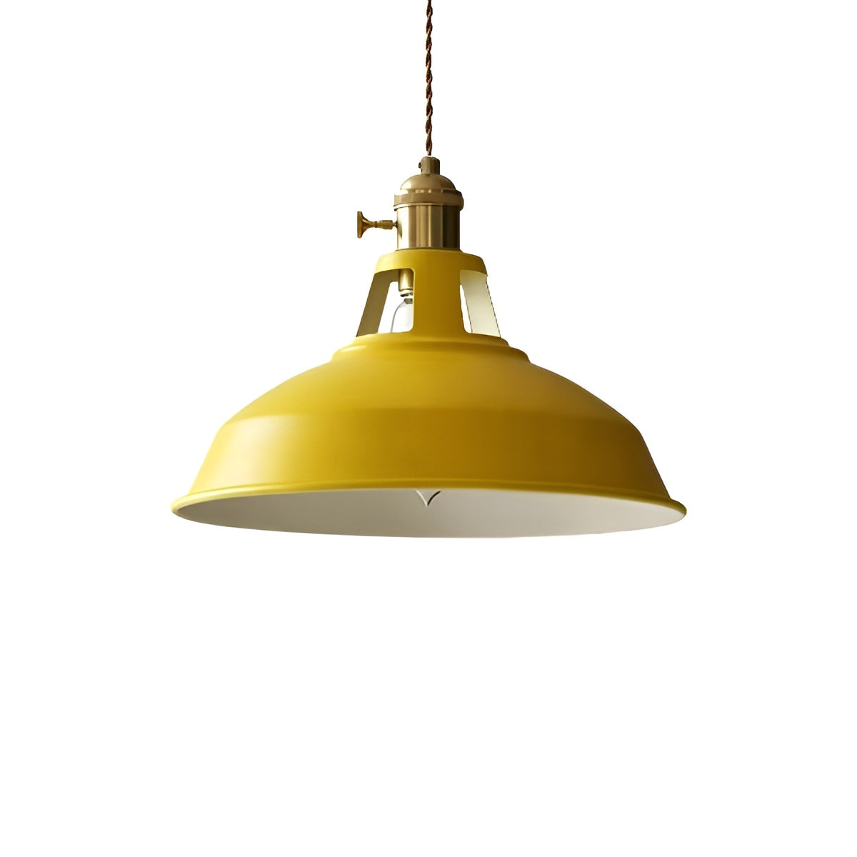 Macaron Color Metal Scandi Industrial Pendant Light for Dining Area