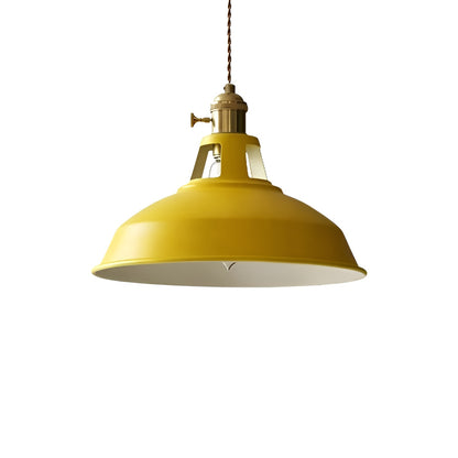 Macaron Color Metal Scandi Industrial Pendant Light for Dining Area
