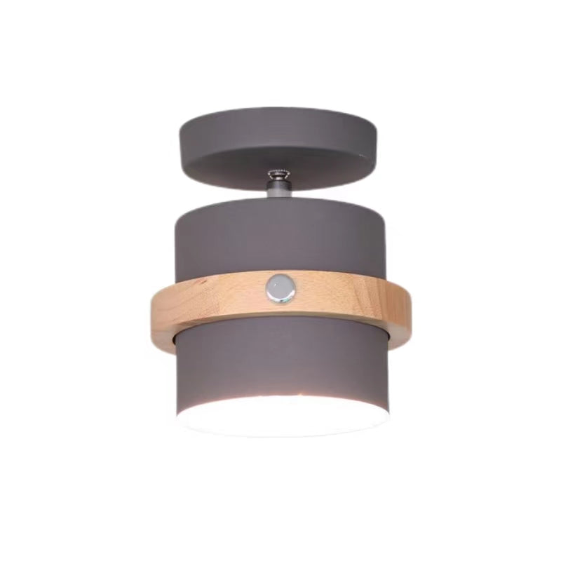 Macaron Style Adjustable Semi Flush Ceiling Lamp