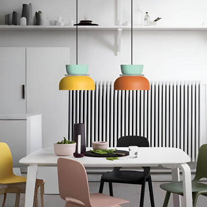Macaron Color Block Modern Pendant Light for Kitchen Island