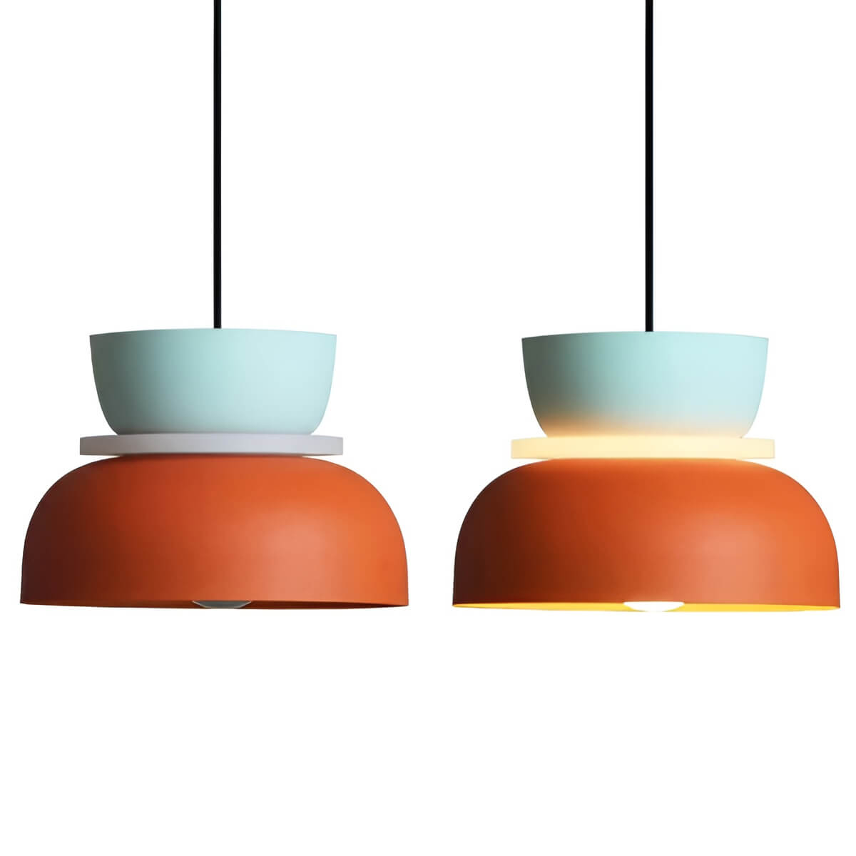 Macaron Color Block Modern Pendant Light for Kitchen Island