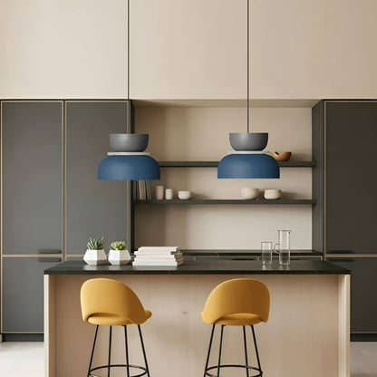 Macaron Color Block Modern Pendant Light for Kitchen Island