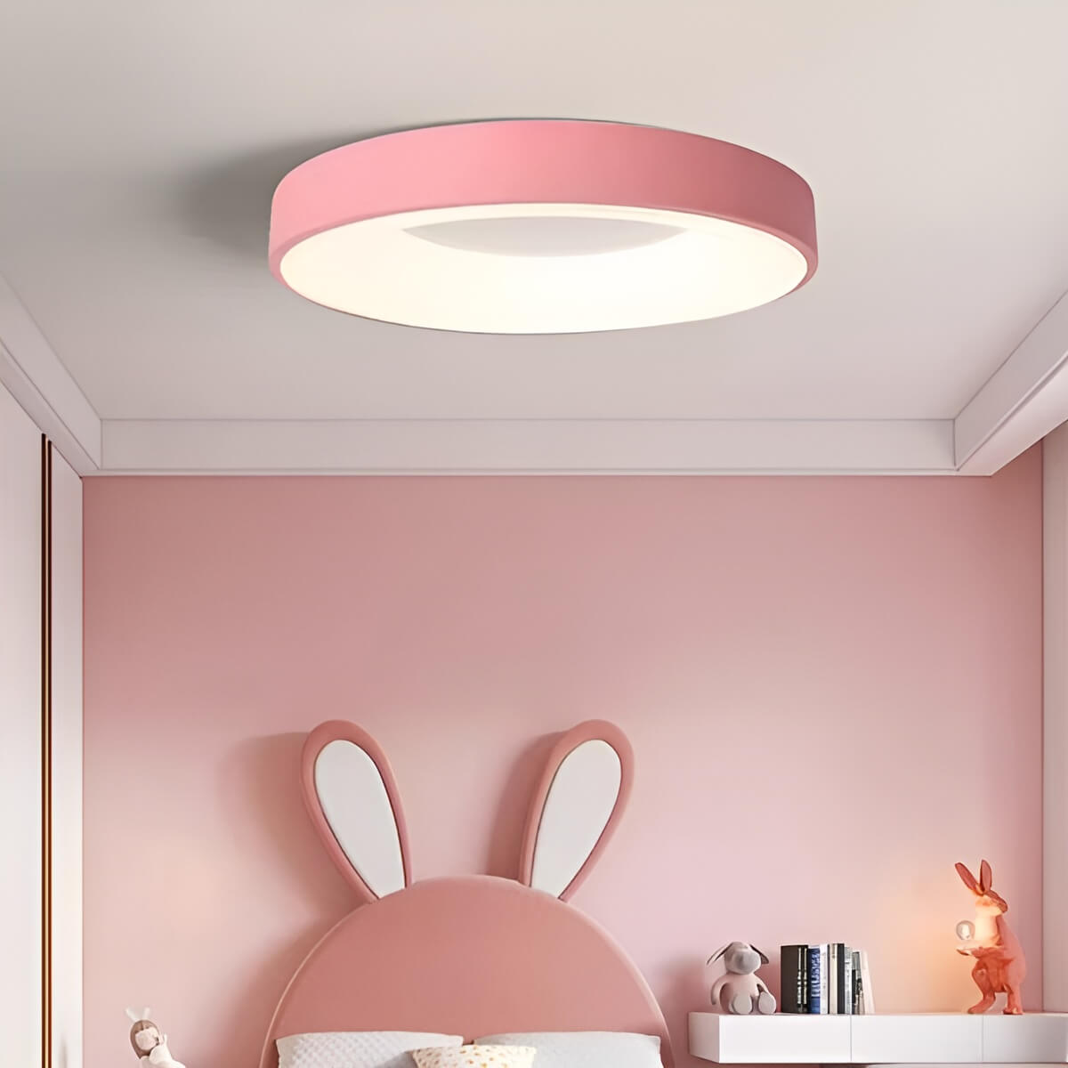 Macaron Round Acrylic LED Bedroom Ceiling Light