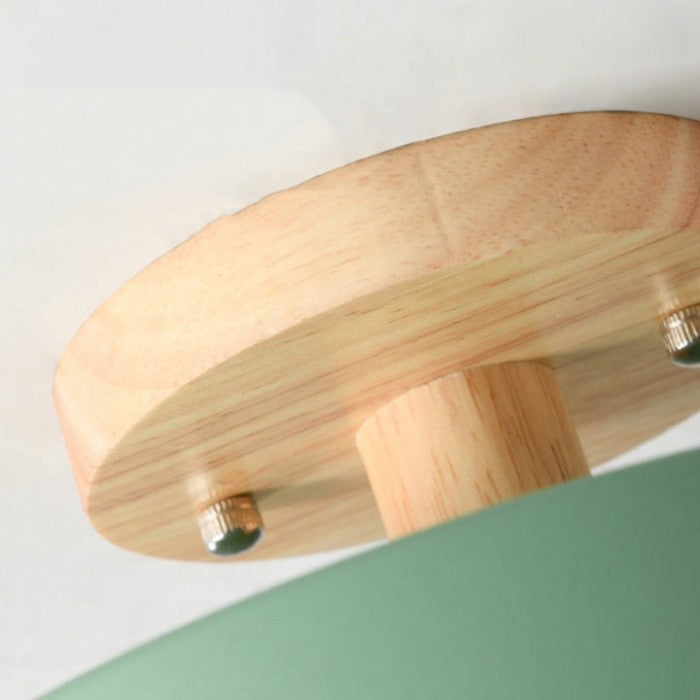 Macaron Round Wooden Ceiling Lamp