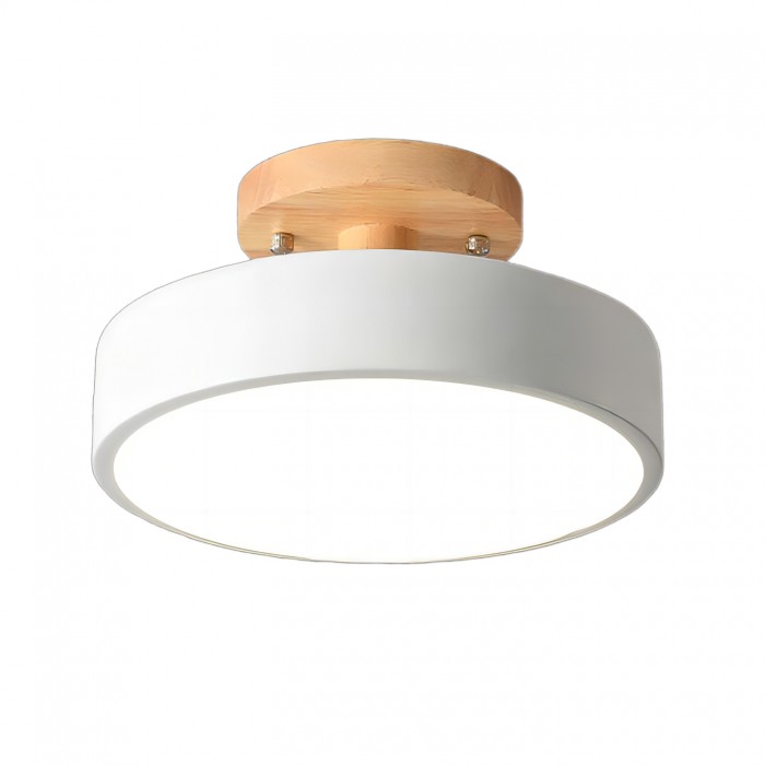 Macaron Round Wooden Ceiling Lamp